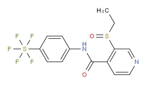 [4-[[[3-(Ethylsulfinyl)-4-pyridinyl]carbonyl]amino]phenyl]sulfur pentafluoride