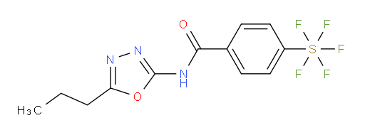 [4-[[(5-propyl-1,3,4-oxadiazol-2-yl)amino]carbonyl]phenyl]sulfur pentafluoride