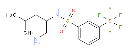 [3-[[[1-(Aminomethyl)-3-methylbutyl]amino]sulfonyl]phenyl]sulfur pentafluoride
