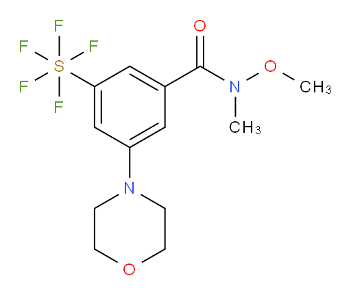 [3-[(methoxymethylamino)carbonyl]-5-(4-morpholinyl)phenyl]sulfur pentafluoride