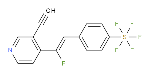 (Z)-4-(2-(3-ethynylpyridin-4-yl)-2-fluorovinyl)(pentafluoromercapto)benzene