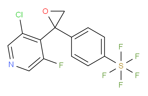 4-(2-(3-chloro-5-fluoropyridin-4-yl)oxiran-2-yl)(pentafluoromercapto)benzene