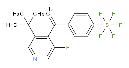 4-(1-(3-(tert-butyl)-5-fluoropyridin-4-yl)vinyl)(pentafluoromercapto)benzene