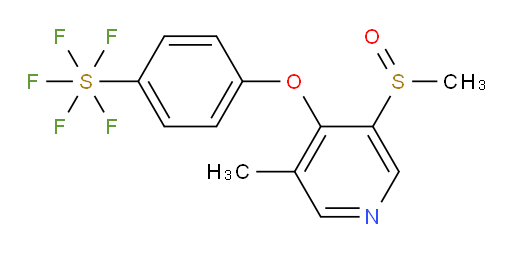 4-((3-methyl-5-(methylsulfinyl)pyridin-4-yl)oxy)(pentafluoromercapto)benzene