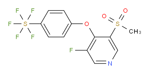 4-((3-fluoro-5-(methylsulfonyl)pyridin-4-yl)oxy)(pentafluoromercapto)benzene