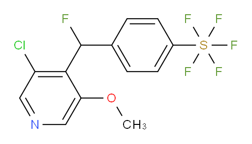 4-((3-chloro-5-methoxypyridin-4-yl)fluoromethyl)(pentafluoromercapto)benzene