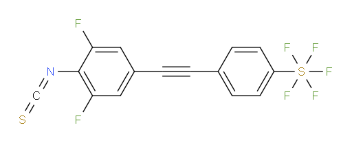 4-((3,5-difluoro-4-isothiocyanatophenyl)ethynyl)(pentafluoromercapto)benzene