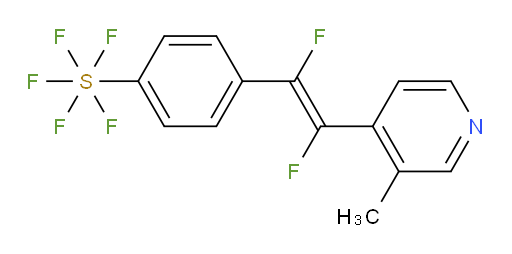 (E)-4-(1,2-difluoro-2-(3-methylpyridin-4-yl)vinyl)(pentafluoromercapto)benzene