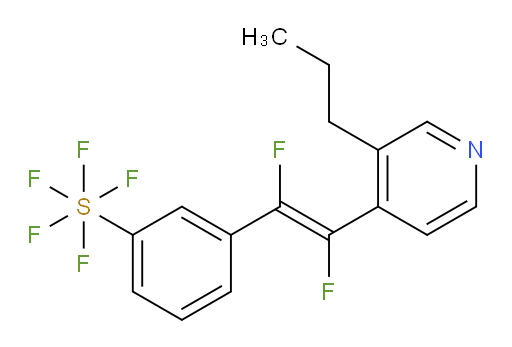 (E)-3-(1,2-difluoro-2-(3-propylpyridin-4-yl)vinyl)(pentafluoromercapto)benzene