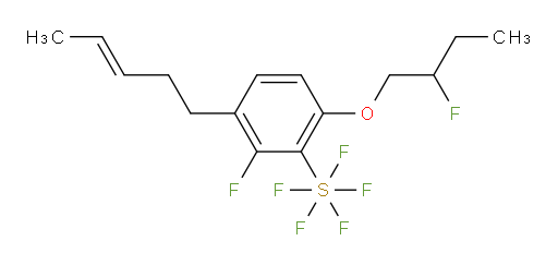 (E)-2-fluoro-6-(2-fluorobutoxy)-3-(pent-3-en-1-yl)(pentafluoromercapto)benzene