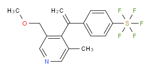 4-(1-(3-(methoxymethyl)-5-methylpyridin-4-yl)vinyl)(pentafluoromercapto)benzene