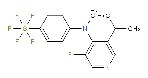 4-((3-fluoro-5-isopropylpyridin-4-yl)(methyl)amino)(pentafluoromercapto)benzene