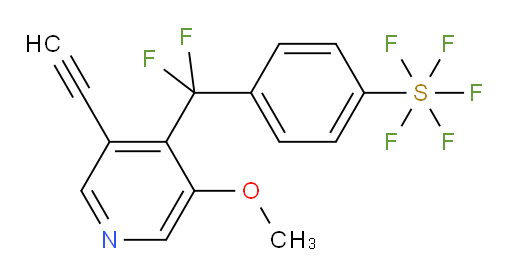 4-((3-ethynyl-5-methoxypyridin-4-yl)difluoromethyl)(pentafluoromercapto)benzene
