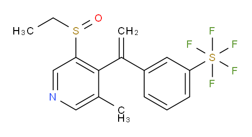 3-(1-(3-(ethylsulfinyl)-5-methylpyridin-4-yl)vinyl)(pentafluoromercapto)benzene