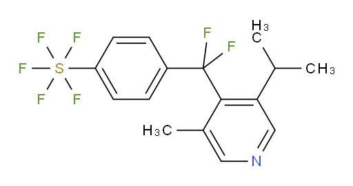 4-(difluoro(3-isopropyl-5-methylpyridin-4-yl)methyl)(pentafluoromercapto)benzene