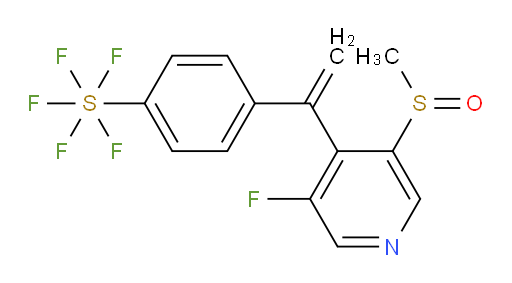 4-(1-(3-fluoro-5-(methylsulfinyl)pyridin-4-yl)vinyl)(pentafluoromercapto)benzene
