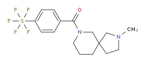 (4-(pentafluoromercapto)phenyl)(2-methyl-2,7-diazaspiro[4.5]decan-7-yl)methanone