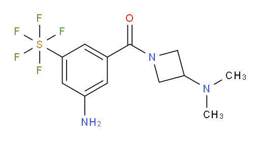 (3-amino-5-(pentafluoromercapto)phenyl)(3-(dimethylamino)azetidin-1-yl)methanone