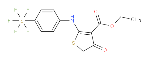 [4-[[3-(Ethoxycarbonyl)-4,5-dihydro-4-oxo-2-thienyl]amino]phenyl]sulfur pentafluoride