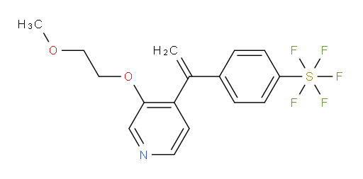 4-(1-(3-(2-methoxyethoxy)pyridin-4-yl)vinyl)(pentafluoromercapto)benzene