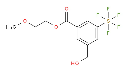 [3-(hydroxymethyl)-5-[(2-methoxyethoxy)carbonyl]phenyl]sulfur pentafluoride