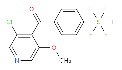 (3-chloro-5-methoxypyridin-4-yl)(4-(pentafluoromercapto)phenyl)methanone