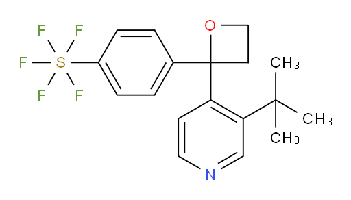 4-(2-(3-(tert-butyl)pyridin-4-yl)oxetan-2-yl)(pentafluoromercapto)benzene