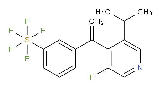 3-(1-(3-fluoro-5-isopropylpyridin-4-yl)vinyl)(pentafluoromercapto)benzene