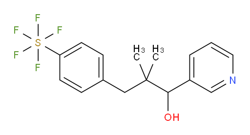 [4-[3-hydroxy-2,2-dimethyl-3-(3-pyridinyl)propyl]phenyl]sulfur pentafluoride