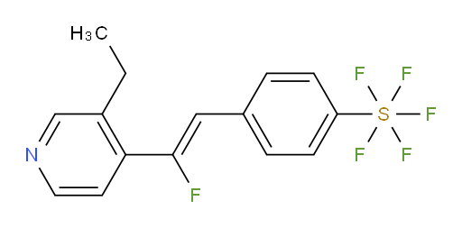 (Z)-4-(2-(3-ethylpyridin-4-yl)-2-fluorovinyl)(pentafluoromercapto)benzene