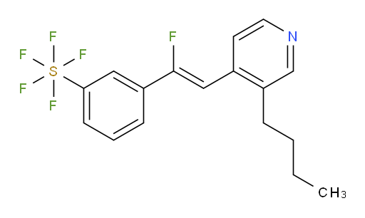 (Z)-3-(2-(3-butylpyridin-4-yl)-1-fluorovinyl)(pentafluoromercapto)benzene