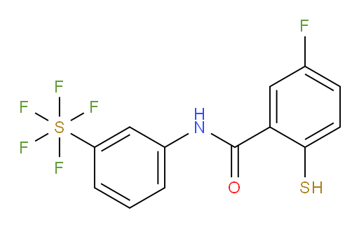 [3-[(5-fluoro-2-mercaptobenzoyl)amino]phenyl]sulfur pentafluoride