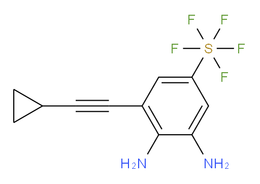 [3-(2-Cyclopropylethynyl)-1,2-benzenediamine]sulfur pentafluoride