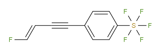 (E)-4-(4-fluorobut-3-en-1-yn-1-yl)(pentafluoromercapto)benzene