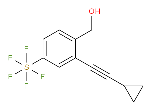 (2-(cyclopropylethynyl)-4-(pentafluoromercapto)phenyl)methanol