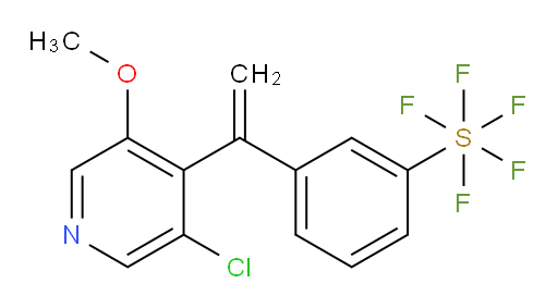 3-(1-(3-chloro-5-methoxypyridin-4-yl)vinyl)(pentafluoromercapto)benzene