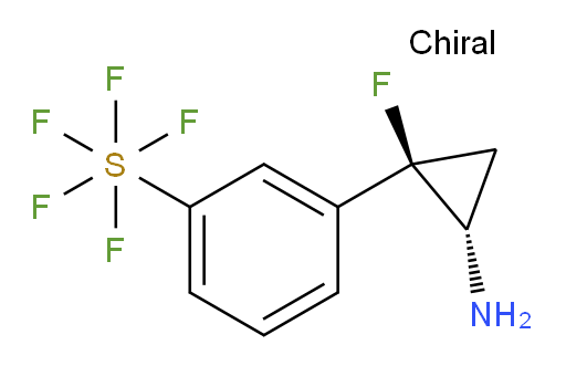 3-((1R,2S)-2-amino-1-fluorocyclopropyl)(pentafluoromercapto)benzene