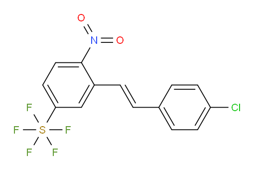 [3-[(1E)-2-(4-Chlorophenyl)ethenyl]-4-nitrophenyl]sulfur pentafluoride