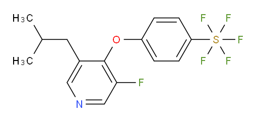 4-((3-fluoro-5-isobutylpyridin-4-yl)oxy)(pentafluoromercapto)benzene