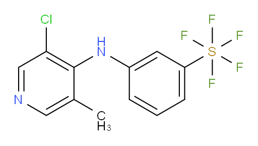 3-((3-chloro-5-methylpyridin-4-yl)amino)(pentafluoromercapto)benzene