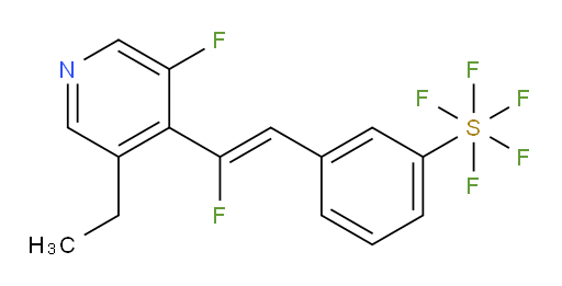 (Z)-3-(2-(3-ethyl-5-fluoropyridin-4-yl)-2-fluorovinyl)(pentafluoromercapto)benzene