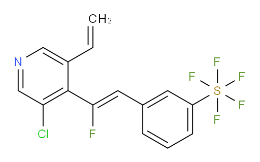(Z)-3-(2-(3-chloro-5-vinylpyridin-4-yl)-2-fluorovinyl)(pentafluoromercapto)benzene