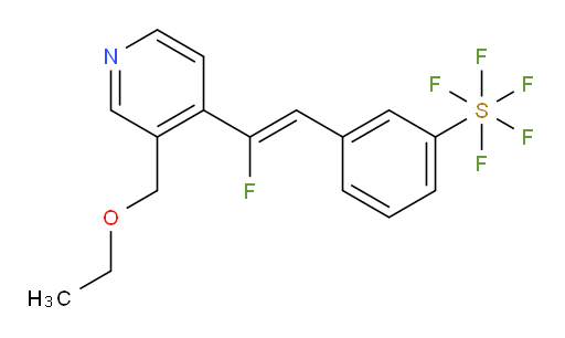 (Z)-3-(2-(3-(ethoxymethyl)pyridin-4-yl)-2-fluorovinyl)(pentafluoromercapto)benzene