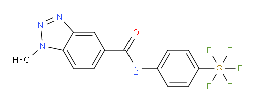 N-(4-(pentafluoromercapto)phenyl)-1-methyl-1H-benzo[d][1,2,3]triazole-5-carboxamide