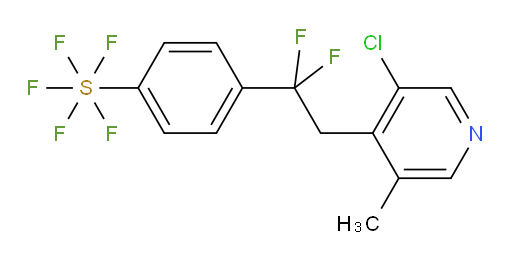 4-(2-(3-chloro-5-methylpyridin-4-yl)-1,1-difluoroethyl)(pentafluoromercapto)benzene