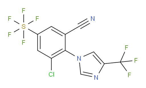 [3-chloro-5-cyano-4-[4-(trifluoromethyl)-1H-imidazol-1-yl]phenyl]sulfur pentafluoride