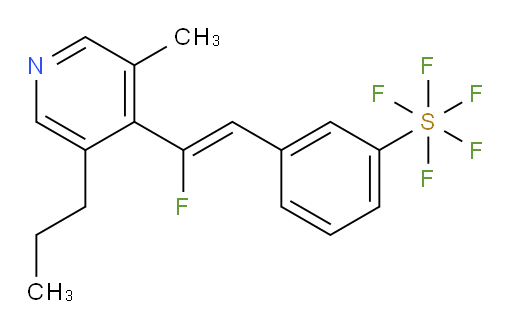 (Z)-3-(2-fluoro-2-(3-methyl-5-propylpyridin-4-yl)vinyl)(pentafluoromercapto)benzene