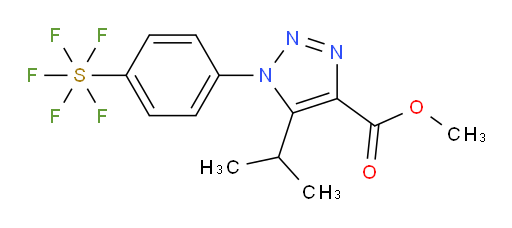 methyl 5-isopropyl-1-(4-(pentafluoromercapto)phenyl)-1H-1,2,3-triazole-4-carboxylate