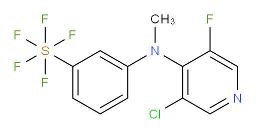 3-((3-chloro-5-fluoropyridin-4-yl)(methyl)amino)(pentafluoromercapto)benzene