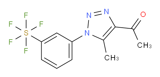 1-(1-(3-(pentafluoromercapto)phenyl)-5-methyl-1H-1,2,3-triazol-4-yl)ethanone